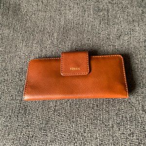 Fossil Madison Clutch Wallet Brown NWT